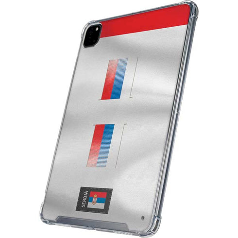 Serbia Soccer Flag iPad Pro 12.9in (2020) Clear Case
